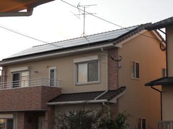 福岡県の太陽光発電システム設置例