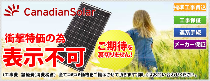 カナディアンソーラーの太陽光発電システム