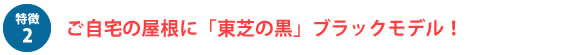 ご自宅の屋根に「東芝の黒」ブラックモデル！